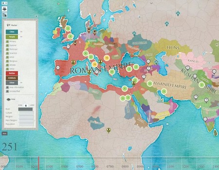 Chronas, une carte interactive de l’histoire mondiale libre et collaborative